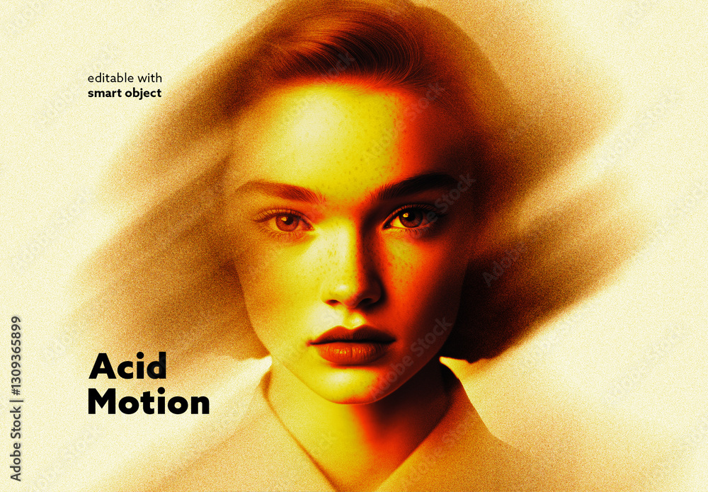 Acid Animation Element Acid Motion Photo Effect Stock Template | Adobe Stock