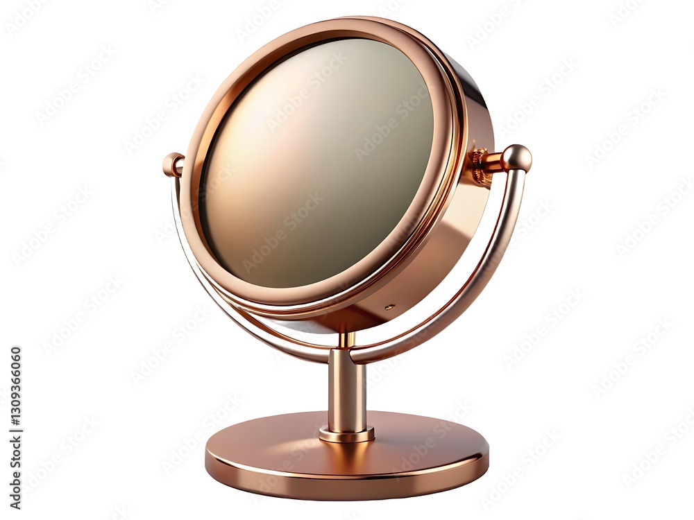 Rose Gold Vanity Mirror with a Modern Design Rose Gold Vanity Mirror with a Modern Design