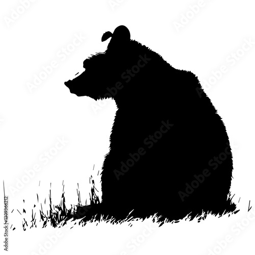 Bear Silhouettes in Wildlife Art: A Symbol of Strength & Nature
