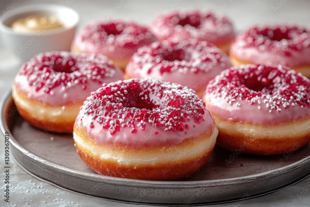 Delicious donuts with sweet glaze and sprinkles a delightful treat for any occasion Fresh baked goodness! Delicious donuts with sweet glaze and sprinkles a delightful treat for any occasion Fresh baked goodness!