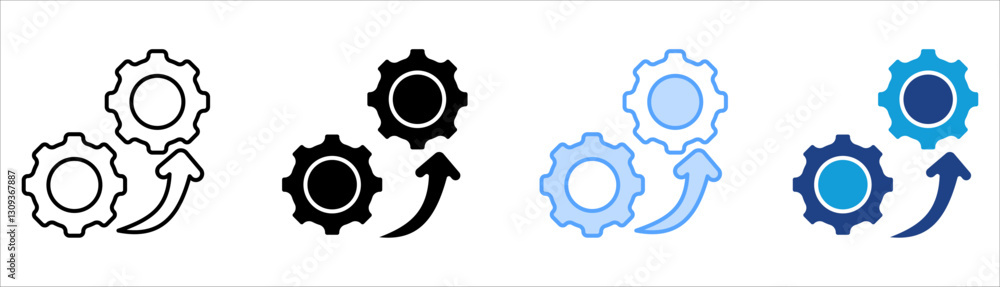 Improvement Icon Set Multiple Style Collection Improvement Icon Set Multiple Style Collection