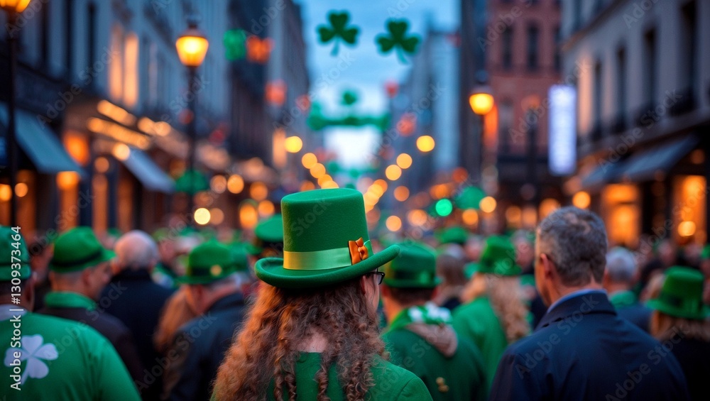 Fototapeta premium Festive evening gathering celebrating st patrick's day