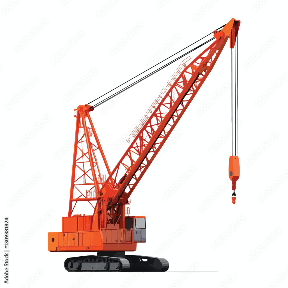 Close-Up Crane Isolated Cutout Object - Professional Stock Photo Close-Up Crane Isolated Cutout Object - Professional Stock Photo