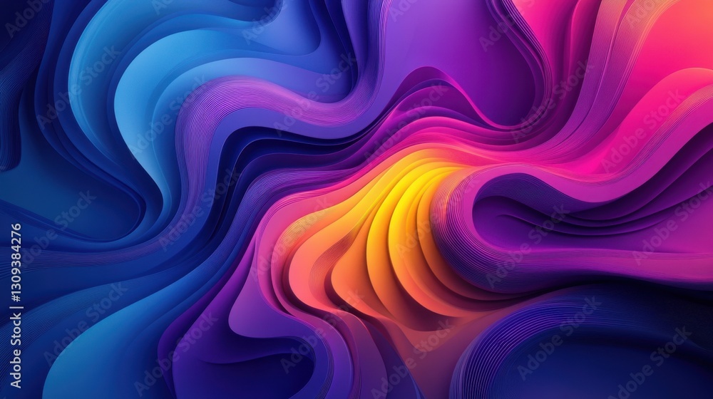 Vibrant Abstract Waves of Color Swirling in Motion: A Captivating Display of Artistic Expression Vibrant Abstract Waves of Color Swirling in Motion: A Captivating Display of Artistic Expression