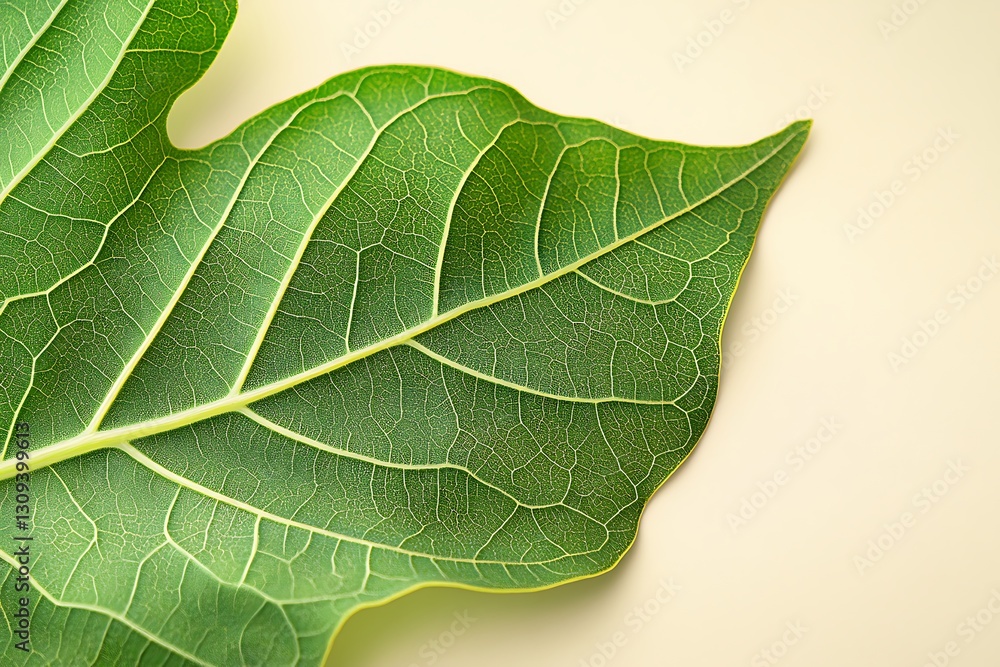 Close-up of a Lush Green Leaf Close-up of a Lush Green Leaf