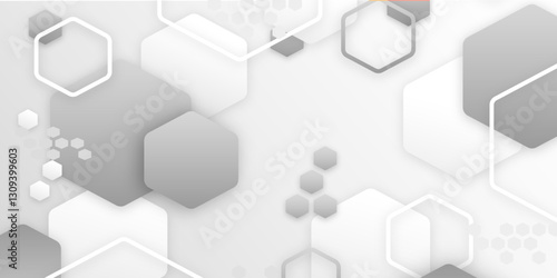 Reconceiving Digital Aesthetics: A Thorough Exploration of 3D Hexagonal Grids Embedded in the Monochromatic Realms of White and Gray Technology