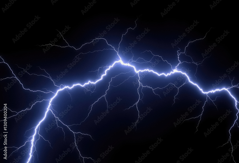 Vibrant Lightning Streaks Across Night Sky Illuminating Darkness with Electric Energy and Force Vibrant Lightning Streaks Across Night Sky Illuminating Darkness with Electric Energy and Force