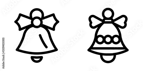 "Bell Ornament Icon Design Symbol Set"