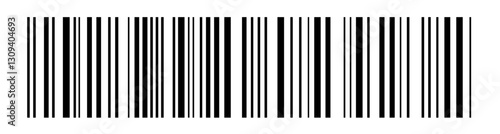 Realistic barcode. Barcode icon. Vector illustration. Barcode icon. Barcode vector icon. Simple fake bar code. Bar code for web design.