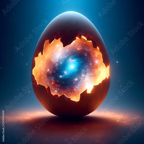 space inside the egg decor fantasy symbol