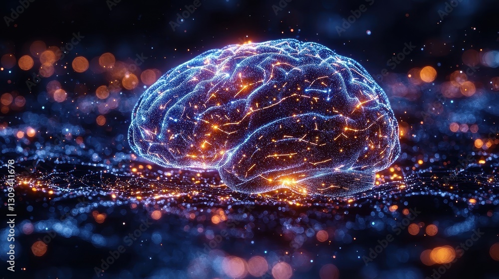 Brain Network, Abstract, Deep Space Brain Network, Abstract, Deep Space
