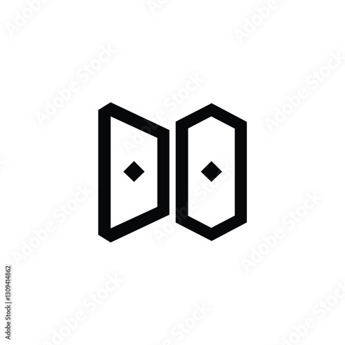 Free Download DO monogram logo design letter text name symbol monochrome logotype alphabet character simple logo - GFXLoad
