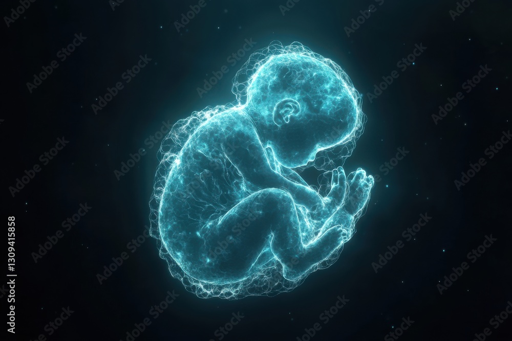 Ethereal Representation of a Fetus in a Cosmic Environment Ethereal Representation of a Fetus in a Cosmic Environment
