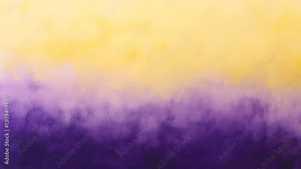 Fototapeta premium 22. A soft yet striking gradient blending pastel yellow into deep violet, ideal for artistic and elegant presentations