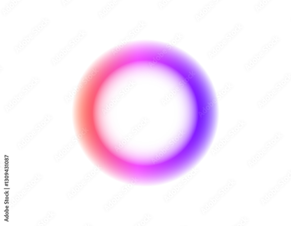 A vibrant circle with a gradient blend of pink, purple, and red, creating a soft halo effect. A vibrant circle with a gradient blend of pink, purple, and red, creating a soft halo effect.