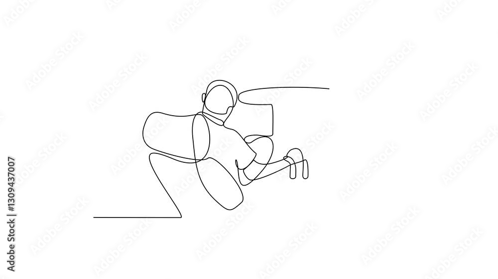 Animated self drawing of a Pilot is on duty video design illustration. Pilot on cabin design illustration simple linear style video design concept. Pilot illustration for your video asset design. Animated self drawing of a Pilot is on duty video design illustration. Pilot on cabin design illustration simple linear style video design concept. Pilot illustration for your video asset design.