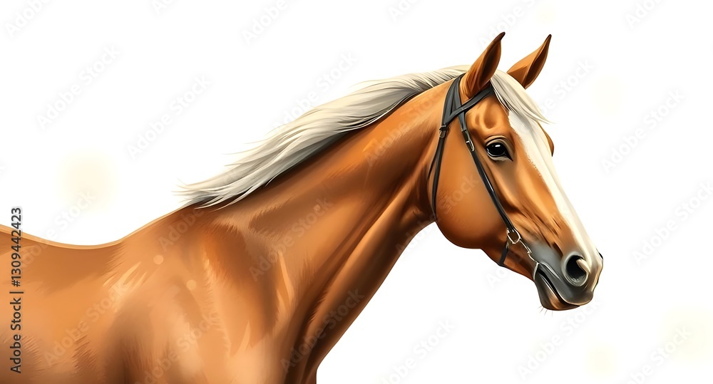 Fototapeta premium horse isolated on white