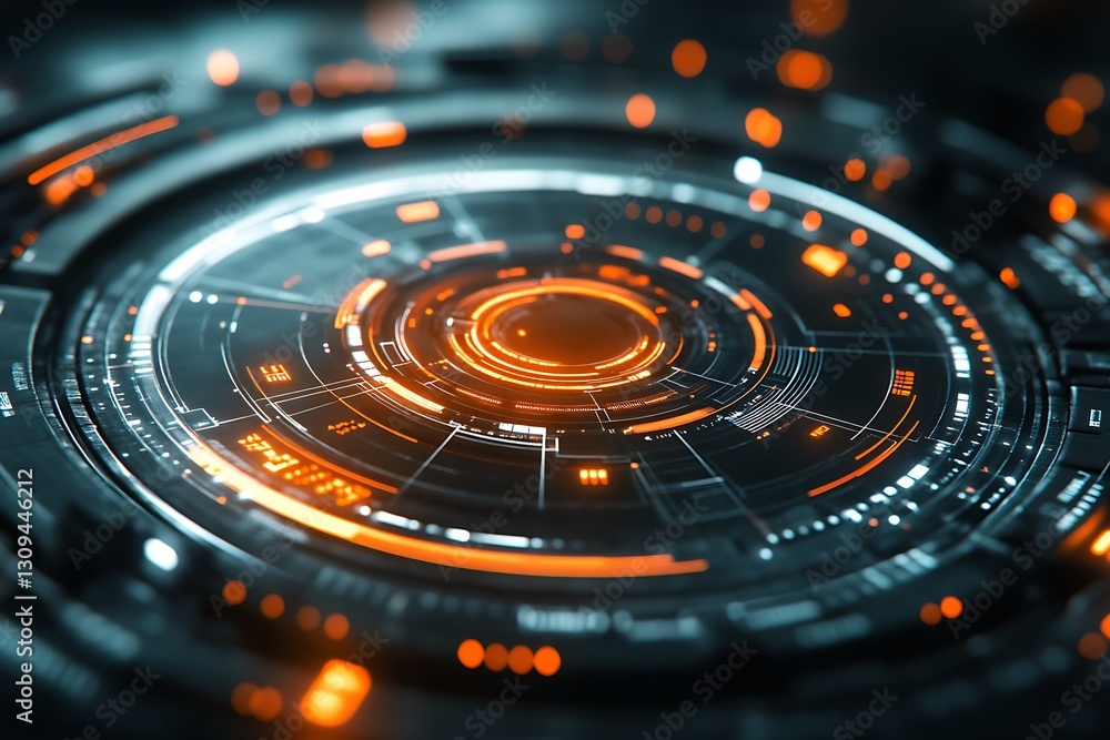 Abstract Futuristic Technology Interface Design Abstract Futuristic Technology Interface Design