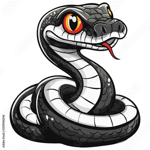 snake colorful vector illustration 