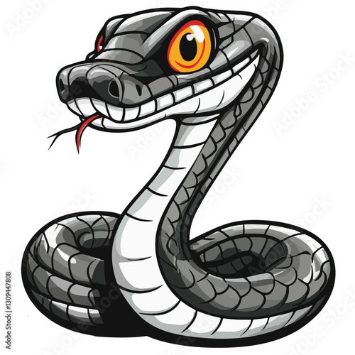 snake colorful vector illustration 