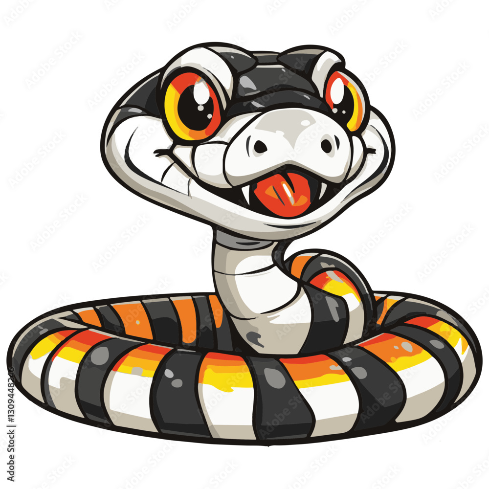 Fototapeta premium snake colorful vector illustration