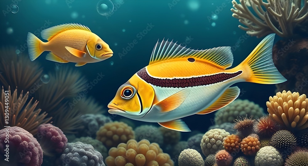 Obraz premium fish in aquarium