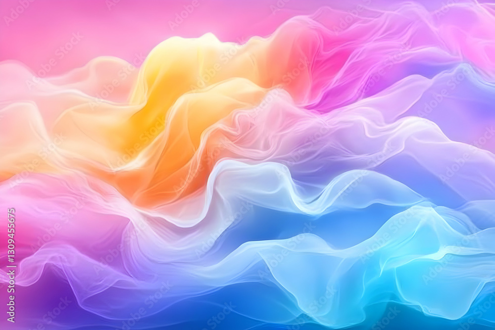Obraz premium Abstract colorful wavy background.