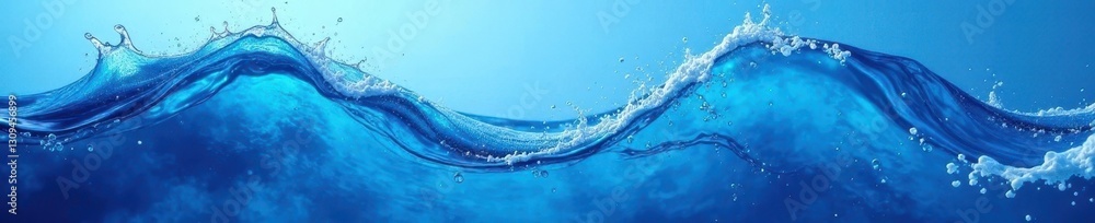 Abstract blue water wave texture, dynamic flow pattern, wallpaper, nature Abstract blue water wave texture, dynamic flow pattern, wallpaper, nature