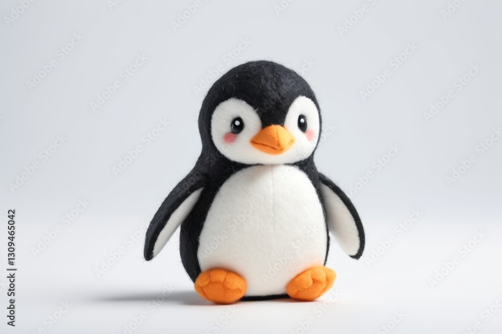 Obraz premium there is a small penguin that is standing on a table