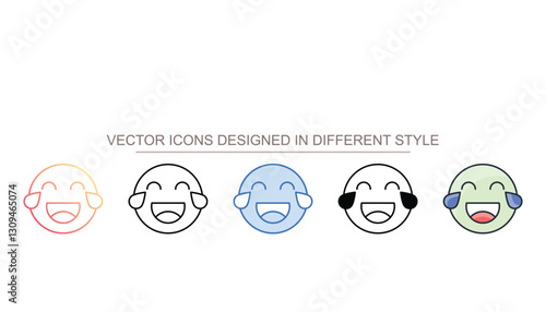 Joke icon design with white background stock illustration