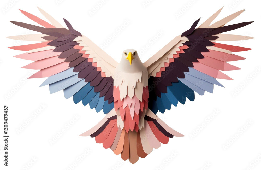 Fototapeta premium PNG Eagle art animal flying.