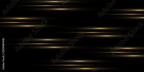 Set of flashes, lights and sparks. Abstract golden lights isolated on a transparent background. Bright gold flashes and glares. vector