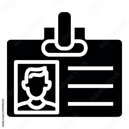 reporter card vector icon