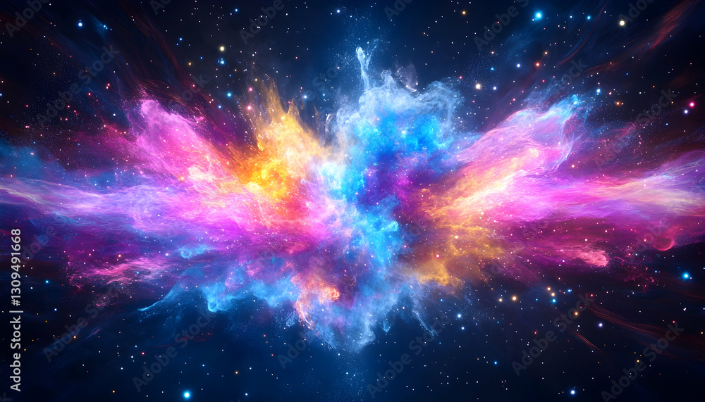 Colorful nebula cosmic clouds in space. Colorful nebula cosmic clouds in space.