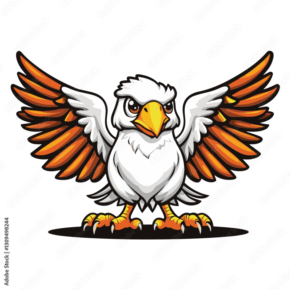 Obraz premium Majestic Cartoon Eagle