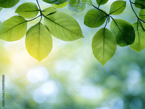 Green Leaf Background Image Illustration