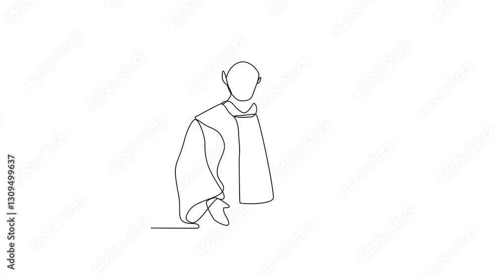 Animated self drawing of a Judge is on duty video design illustration. Judge in court design illustration simple linear style video concept. Judge in court illustration for your video asset design. Animated self drawing of a Judge is on duty video design illustration. Judge in court design illustration simple linear style video concept. Judge in court illustration for your video asset design.