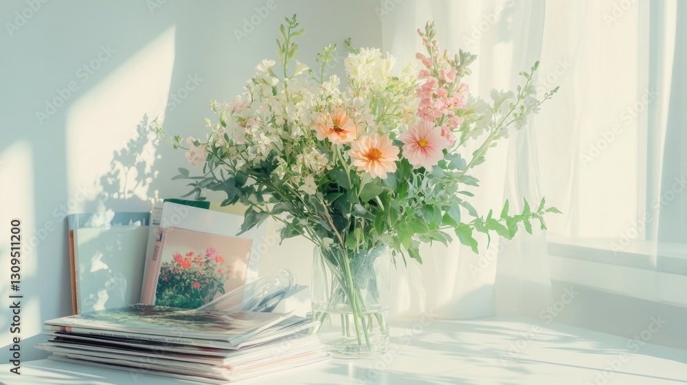 Fototapeta premium Floral Arrangement by Window (1)
