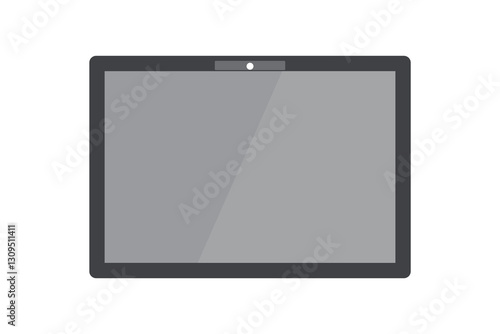 Tablet pc cartoon isolated on white background