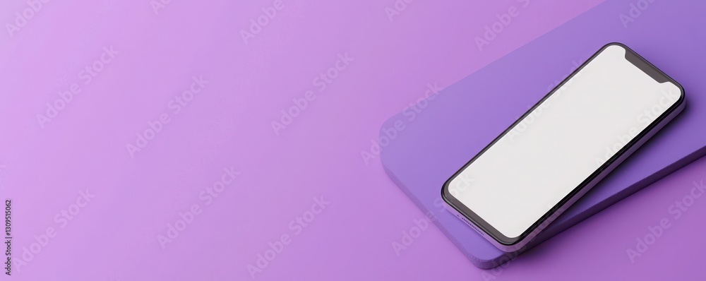 Startup culture lean startup concept. A modern smartphone rests on a purple background, showcasing its sleek design and blank screen, ideal for mockups and digital presentations. Startup culture lean startup concept. A modern smartphone rests on a purple background, showcasing its sleek design and blank screen, ideal for mockups and digital presentations.