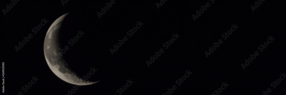 Silhouetted crescent moon, gently curved, stark against deep black , nightscape, nature, black Silhouetted crescent moon, gently curved, stark against deep black , nightscape, nature, black
