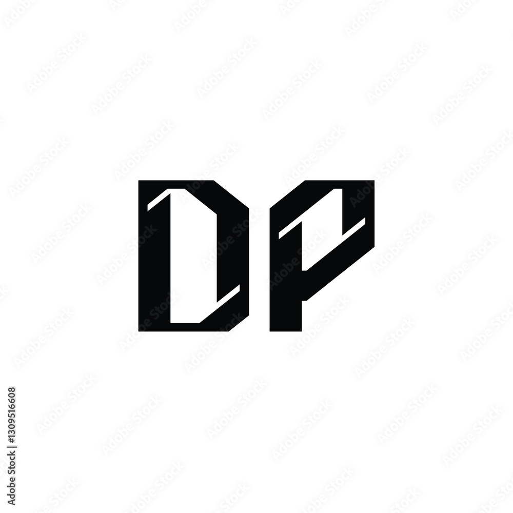 DP monogram logo design letter text name symbol monochrome logotype alphabet character simple logo DP monogram logo design letter text name symbol monochrome logotype alphabet character simple logo