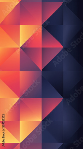 Minimalist geometric patterns with soft gradients, elegant and modern design, ultra-HD, mobile wallpaper