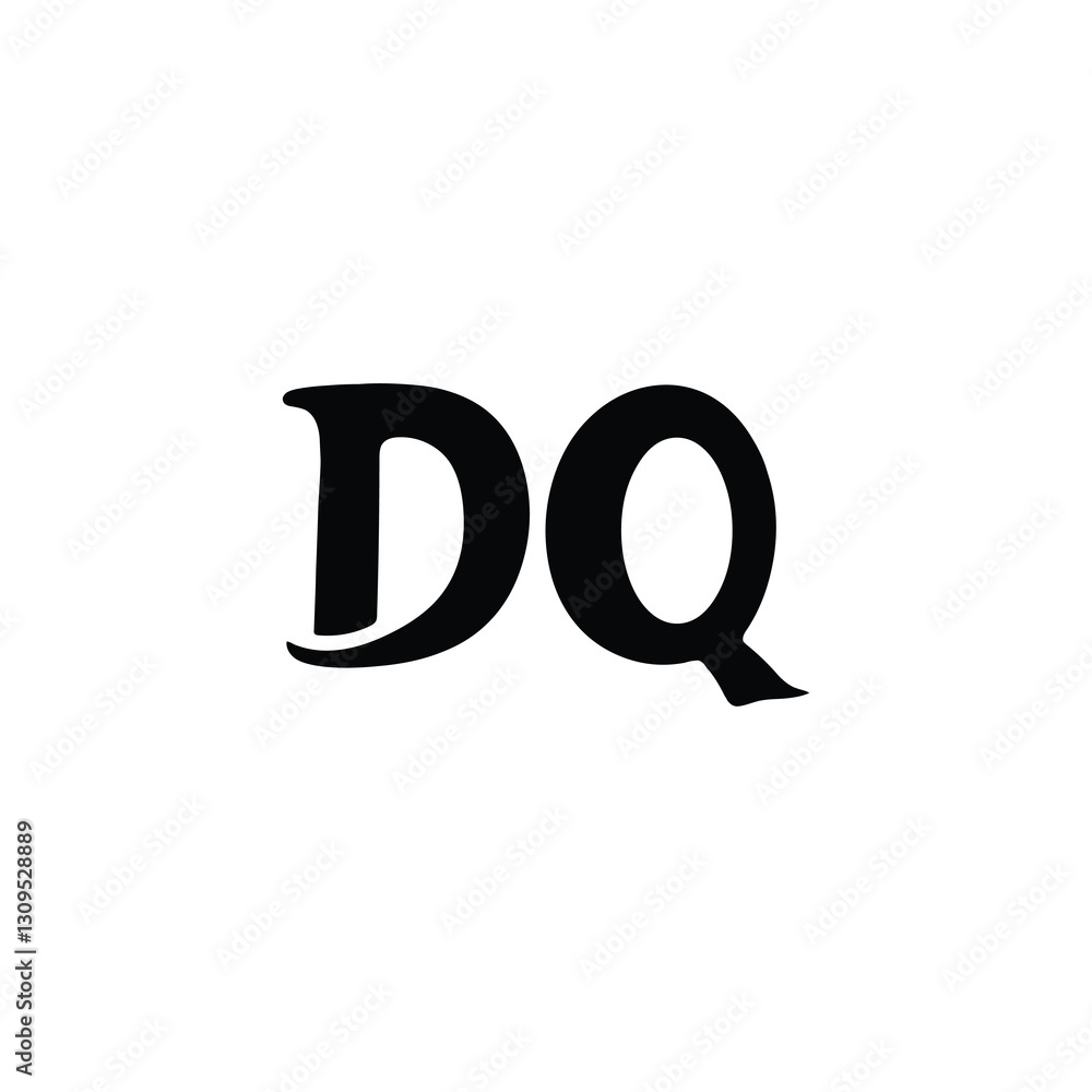 DQ monogram logo design letter text name symbol monochrome logotype alphabet character simple logo DQ monogram logo design letter text name symbol monochrome logotype alphabet character simple logo