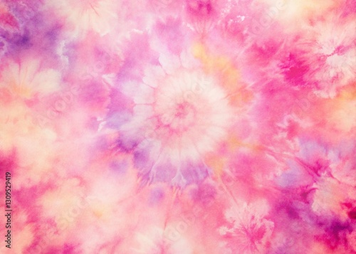 Vintage Pink Tie Dye Pattern Background - Retro 70s Style Texture
