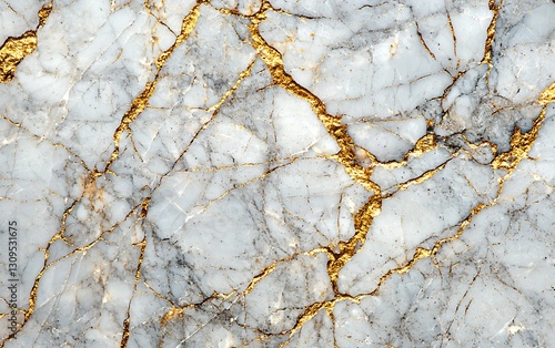 White marble texture with gold veins. (6)