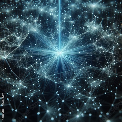 Wallpaper Mural Decentralized Network: Abstract 3D Web3 Technology Illustration
 Torontodigital.ca