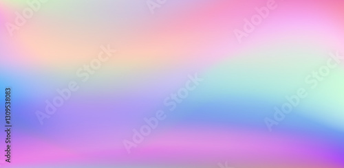 Wallpaper Mural Rainbow princess background, soft pink dawn made in realistic style with clipping mask. Fantasy unicorn sky pearlescent backdrop. Cute unusual holographic wallpaper. Torontodigital.ca