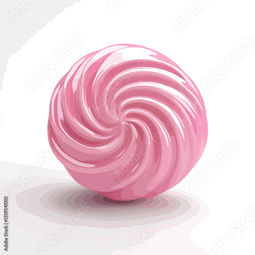 Pink Candy 3D Render Icon Isolated Cutout Single