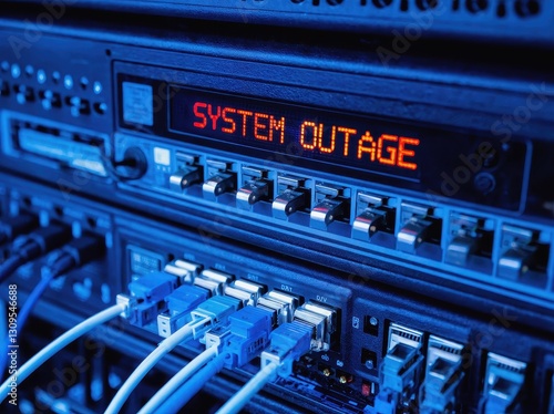 System outage in a server room